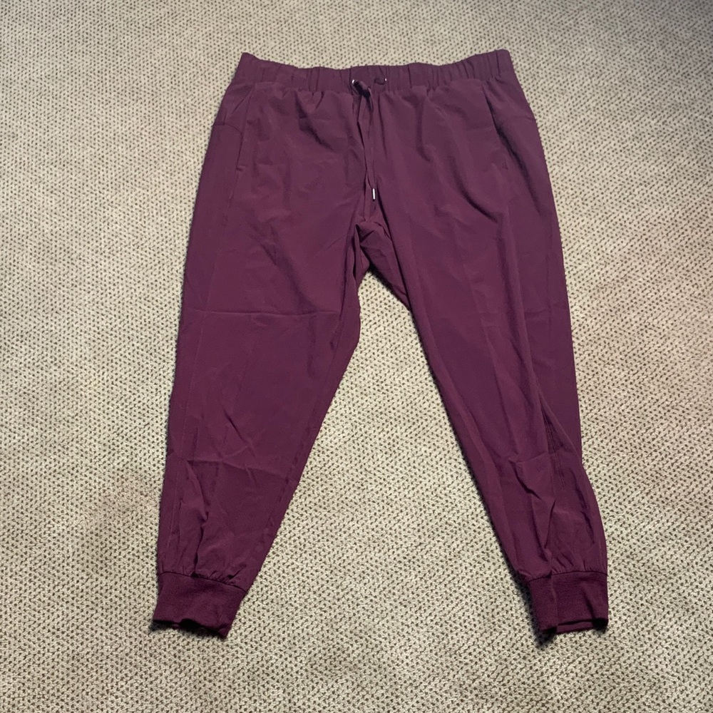 Athletic Works Maroon Jogger Pants